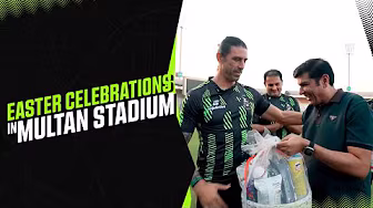 Easter celebrations in Multan Stadium 🥳 | Lahore Qalandars | HBL PSL 10