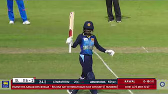 Harshitha Samarawickrama 53 (61) vs India | Servo Cup Women’s Tri-Nation ODI Series 2025