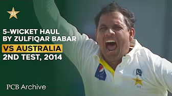 PCB Archive - Zulfiqar Babar Bags 5️⃣ - Fer in Abu Dhabi | PAK vs AUS 2nd Test 2014 | M1C2A background