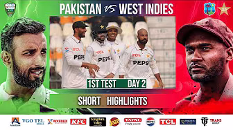 Short Highlights | Pakistan vs West Indies | 1st Test Day 2 | PCB | M2I1A background