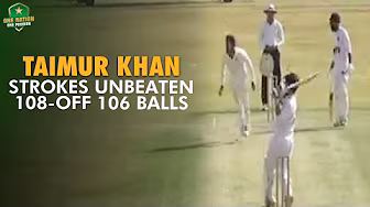 Taimur Khan strokes unbeaten 108 off 106 balls | PTV vs SNGPL | President's Trophy Grade-I 2024-25