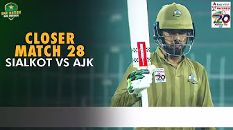 Closer | Sialkot vs AJK | Match 28 | National T20 Cup 2025 | PCB | M2L1A