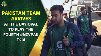 Pakistan Team Arrives at the Bay Oval to play the fourth #NZvPAK T20I | PCB | MA2A background