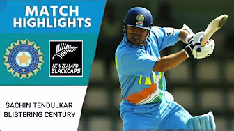 India vs New Zealand | Sachin Tendulkar's 87-Ball Hundred | India's Massive Total | Explosive Sehwag