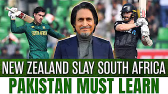 New Zealand slay South Africa | Pakistan must learn | NZ Vs SA Tri Series | Ramiz Speaks background