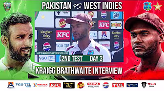 Kraigg Brathwaite Interview | Pakistan vs West Indies | 2nd Test Day 3 | PCB | M2I1A background