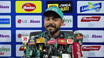 Pre-Match Media Briefing | Bangladesh - Hossain Emon at PICS #srilankacricket #SLvBAN background