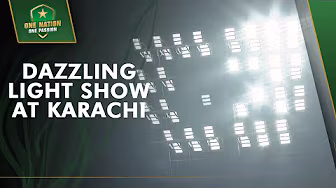 Dazzling Light Show at Grand Inauguration of the New-Look National Bank Stadium, Karachi
