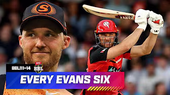Every LAURIE EVANS SIX In The Big Bash! | #BBL background