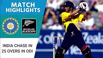 India’s Dominant Chase In 25 Overs In An ODI | India vs New Zealand | Match Highlights background