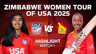 Zimbabwe Women vs USA Women | 1st Match Highlights | Zimbabwe Tour of USA 2025