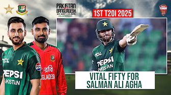 Salman Ali Agha's Vital 5️⃣6️⃣ Runs | Pakistan vs Bangladesh | 1st T20I, 2025 | PCB | M2N1A background
