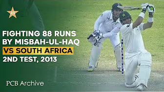 PCB Archive - Misbah-ul-Haq Shows Some Fight With the Bat | PAK vs SA 2nd Test, 2013 | M8B2A background