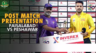 Post Match Presentation | Faisalabad vs Peshawar | Match 35 | National T20 Cup 2025 | PCB | M2L1A