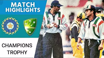 Tendulkar Fights Alone! Harbhajan Impresses as India Fall to Australia | Champions Trophy 1998 background