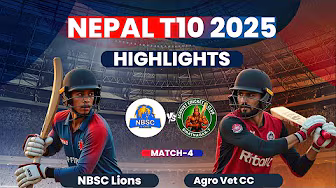Nepal T10 2025| Match 16 | NBSC Lions VS Agro Vet CC I FullHighlights background