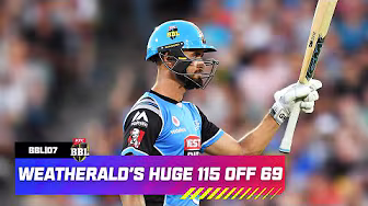 Jake Weatherald's MASSIVE 115 off 70! | #BBL07 background