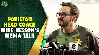 Pakistan head coach Mike Hesson's media talk ahead of Bangladesh series đŁïž | PCB | MA2A backdrop