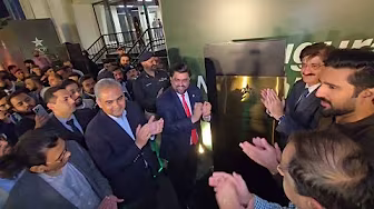 Chief Minister Sindh, Governor Sindh inaugurate new-look National Bank Stadium, Karachi background