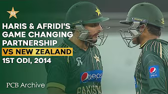 PCB Archive - Haris & Afridi's Game Changing Partnership Rescue PAK | PAK vs NZ 1st ODI 2014 | M2C2A