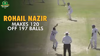 Rohail Nazir makes 120 off 197 balls | KRL vs Eshaal Associates | President's Trophy Grade-I 2024-25