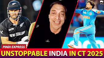 Unstoppable India in Champions Trophy 2025 | #NZvIND | Shoaib Akhtar background