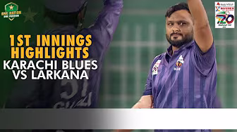 1st Innings Highlights | Karachi Blues vs Larkana | Match 4 | National T20 Cup 2025 | PCB | M2L1 background