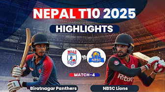 Nepal T10 2025| Match 4 | Mills Cricket Club VS NBSC Lions I FullHighlights