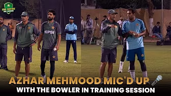 Azhar Mahmood Mic'd up🎤 With the Bowlers In Training Session l PAK vs NZ Series | PCB | MA2F