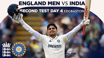 Gill Hits 161! | Highlights - England v India Day 4 | Rothesay Test 2025 backdrop