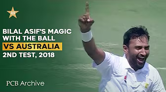 PCB Archive - Bilal Asif's Magic 3️⃣ - Fer With His Spell | PAK vs AUS 2nd Test 2018 | M7C2A backdrop