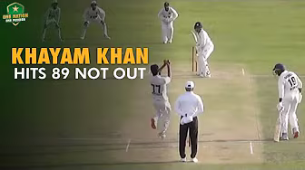 Wicketkeeper-batter Khayam Khan hits 89 not out | OGDCL vs PTV | President's Trophy 2024-25 background