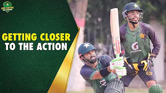 Getting closer to the action: Batters mic’d up in scenario-based practice for Pakistan Cricketers background