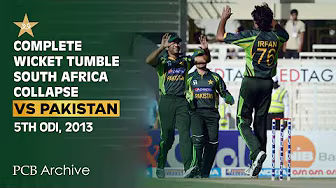 PCB Archive | Batting Collapse! South Africa Fall of Wickets | #PAKvSA 5th ODI - 2013 | PCB | M4B2A background