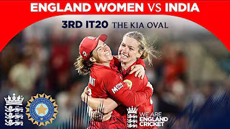 Final Over Thriller! | Highlights - England v India | 3rd Women’s Vitality IT20 2025 background