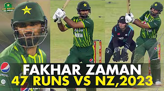 Fakhar Zaman's Fiery 4️⃣7️⃣ Runs | Ball-by-Ball Action | PAK vs NZ | PCB | M3L1F
