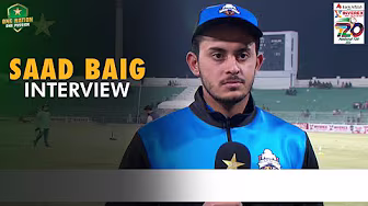 Saad Baig Interview | Karachi Whites vs Dera Murad Jamali | Match 8 | National T20 Cup 2025 | M2L1
