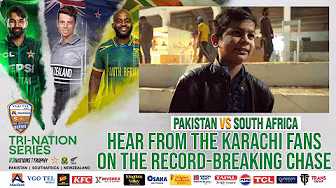 Overjoyed at the performance today! ЁЯе│ | Hear from the Karachi fans on the record-breaking chase ЁЯФК