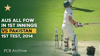 PCB Archive - Aussies' Batting Crumbles in 1st Innings | PAK vs AUS 1st Test 2014 | M1C2A background