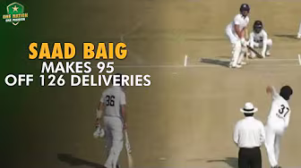 Saad Baig makes 95 off 126 deliveries | KRL vs PTV | President's Trophy Grade-I 2024-25