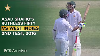 PCB Archive - Asad Shafiq's Ruthless Half-Century in 2nd Innings | PAK vs WI 2nd Test 2016 | M5C2A background