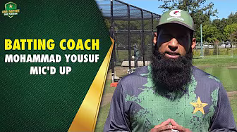Batting Coach Mohammad Yousuf mic'd up 🎙️| PCB | MA2A
