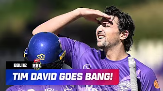 76* OFF 41 š„ Tim David's HIGHEST Big Bash Score | #BBL12 background