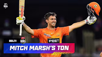 Mitch Marsh Blasts A Stunning Century | #BBL11 background