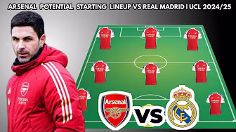 2nd Leg 🚨 REAL MADRID VS ARSENAL Potential starting lineup UEFA CHAMPIONS LEAGUE | 2024/2025