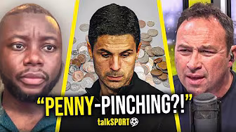 "Arsenal fans are FLAPPING!" Jason Cundy QUESTIONS Gunners' QUIET window & if they'll FALL BEHIND?! background