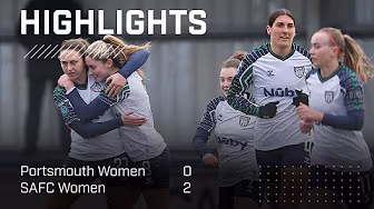 Lasses Through To FA Cup Quarter-Finals | Portsmouth Women 0 - 2 SAFC Women | FA Cup Highlights background