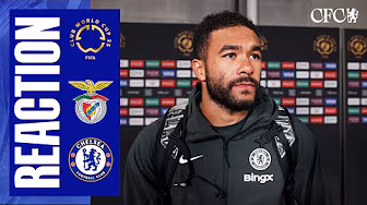JAMES reacts after last-16 win | Benfica 1-4 Chelsea | FIFA Club World Cup 2025 backdrop