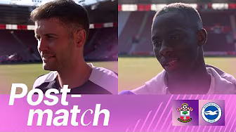 POST-MATCH | Hurzeler And Minteh | Southampton v Brighton background