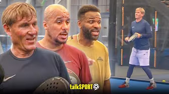 'If Simon beats me at Padel I'll quit talkSPORT!' | Simon Jordan vs Gabby & Bent in Padel